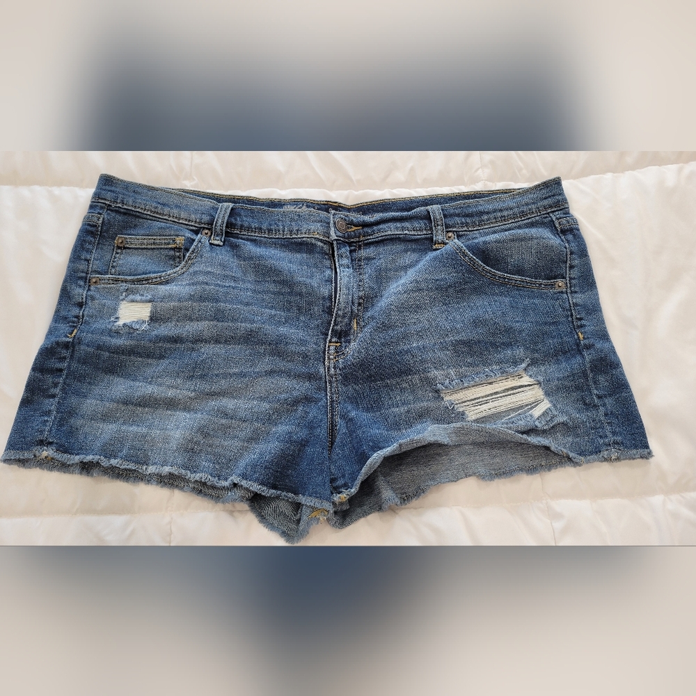 Mossimo Supply Co. Dark Blue Boyfriend Jeans